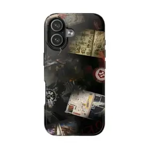 Black Ops Map Design Classic Gamer Nostalgia Call Of Duty Zombies Art Tough Phone Case. Edgy Action Shooter Aesthetic Rugged Shockproof Protective Cover For iPhone 17 Pro Max 16 Air 15 14 13 12 11.