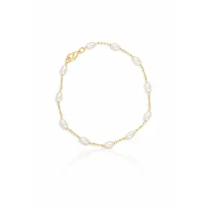 18K gold filled pearl chain necklace  dainty freshwater pearl jewelry  minimalist, waterproof & tarnish resistant  perfect layering necklace for everyday luxury look  #pearlnecklace #goldfilledjewelry #daintyjewelry #minimalistjewelry #layeringneck