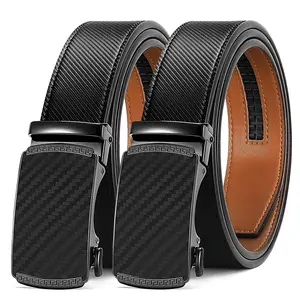 [Can be cut short]Mens Belt Leather Ratchet casual automatic buckle belt Modern Men's Buckle Belt For Men Designer Belt Dress and with Adjustable Buckle for Men's Wear Gift Textured/TikTokShopBacktoSchool/business belt/premium belt for men/Outdoorfun