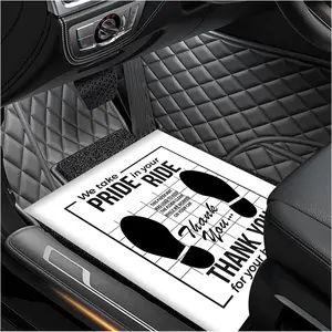 50 count  Paper Floor Mats, 16 x 20 Inch Disposable Floor Mat Temporary  Floor Protector,   Paper Floor Pad Automotive Mat Covers for Detailing Detail Wash (White)