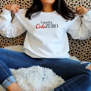 Coke Zero Graphic Sweatshirt, Unisex Crewneck Jumper, Soda Lover Gift, Soft Fleece Pullover, Cool Beverage Sweater