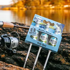 Southern Bell Brands Busch Light Fishing Bobbers Limited Edition 3 Pack Official Bottle-Style Floats for Spincasting & Spinning Rods