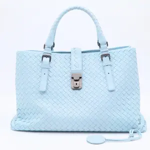 Pre-owned Bottega Veneta Leather handbag Intrecciato Roma Tote