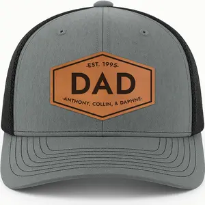 Personalized Gifts for Men - Custom Dad Hat - Snapback Mesh Back Cap Gifts for Father, New Grandpa, Girl Dad, Boy Papa, Father to Be - Present for Anniversary, or Father’s Day - 4 Designs