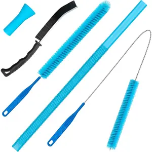 Dryer Vent Cleaner Kit - Compatible Universal Vacuum Attachment Hose with  Vacuum Cleaner, Dryer Lint Cleaner Kit and Cleaning Brush Tools for Efficient Dryer Vent Hose Maintenance (Blue)