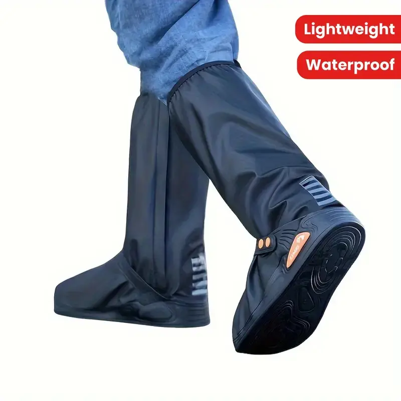 Thick Durable Outdoor High-Top Waterproof Rainproof Shoe Covers/rain Boots, Rain Shoes, Motorcycle Riding, Outdoor Leisure Fishing, Rainy/snowy Hiking, Rainy Days