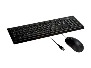 Targus BUS0067 Corporate HID Keyboard and Mouse - USB Wired Keyboard - 104 Key - Black - USB Mouse - Optical - 3 Button - Scroll Wheel - QWERTY - Black