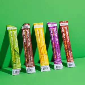 Paleovalley 100% Grass Fed Beef Sticks - High Protein Gut Friendly Gluten Free 10 Count Beef Jerky Snack, Variety of Flavors