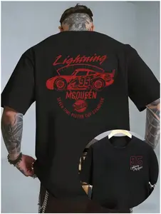 Lightning McQueen Gildan Shirt Unisex Thick Cotton T-Shirt 5000