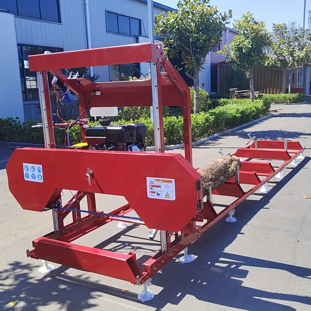 YIHUITONG 32in Portable Sawmill 420cc Gas Engines with E-Start Band Saw