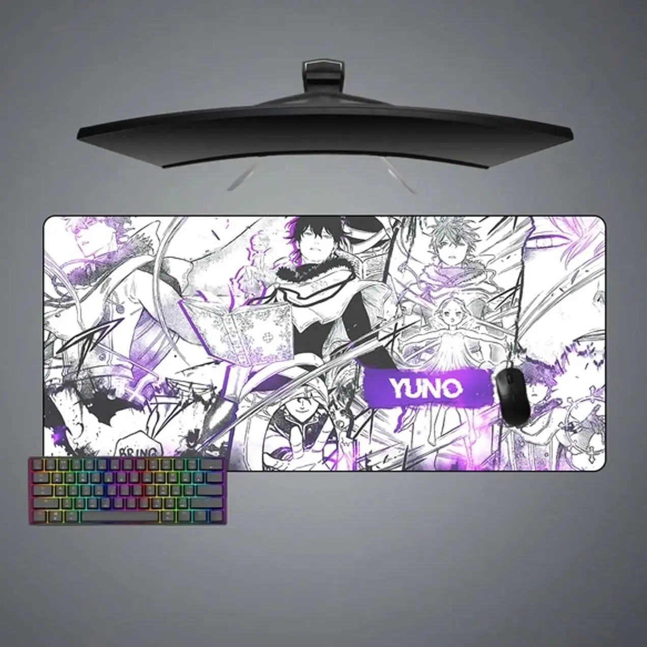 Yuno Drawing Design Gaming Mouse Pad, Computer Desk Mat