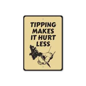 Tipping Tattoo Sign