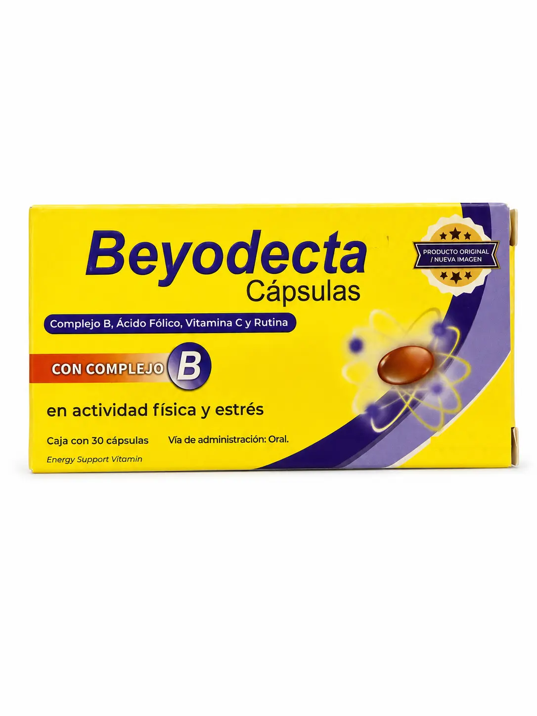 Beyodecta Capsulas - Suplemento Vitaminico Mexicano - 30 Capsulas - Vitamin B Complex Vitamin Supplement - 30 Capsules