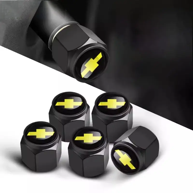 Metal Car Wheel Tire Valve Stem Caps Logo Rim Tyre For Chevrolet Trax Cruze Malibu Camaro Cavalier Equinox Orlando Car Accessories