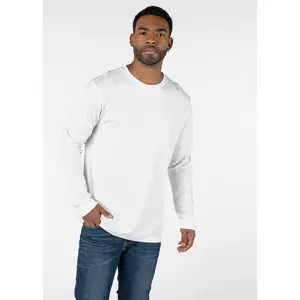 Modal - White | Mens Classic Fit Tee Ls