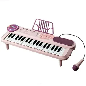 Piano keyboard with microphone - a 37 key portable music toy suitable for children over 3 years old, enhancing coordination and cultivating music interest | the perfect gift for boys and girls on birthdays and Easter,toys for boys,cute girly gifts