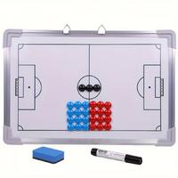Football tactics board on white backgrou