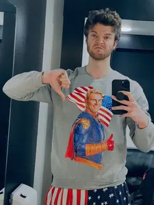 The Boys Season 5 Prison Uniforms At The Homelander Freedom Camp Graphic Sweatshirt – Anti Superhero Funny Jack Quaid Streetwear Sweatshirt, Vought Best Apparel, TV Series Fan Merch Heavy Cotton Fitted Vintage Unisex Sweater