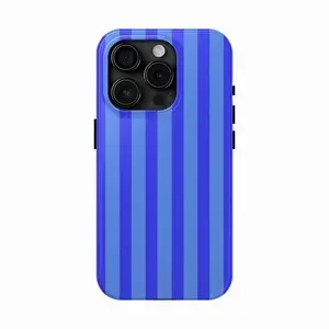 Blue Striped IPhone Case, Suitable for IPhone17 ProMax, 17Air, 16Pro, 15, 14, 13, 12. Premium Phone Case | Shockproof Protective Phone Case | Smart Phone Case, A Gift for Girls
