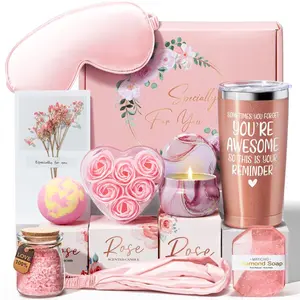 Mayicivo Mothers Day Gifts ideas Basket for Women with Flannel and stainless steel Insulated tumbler Blanket, Unique Gifts for Mom, Friends, and Wife