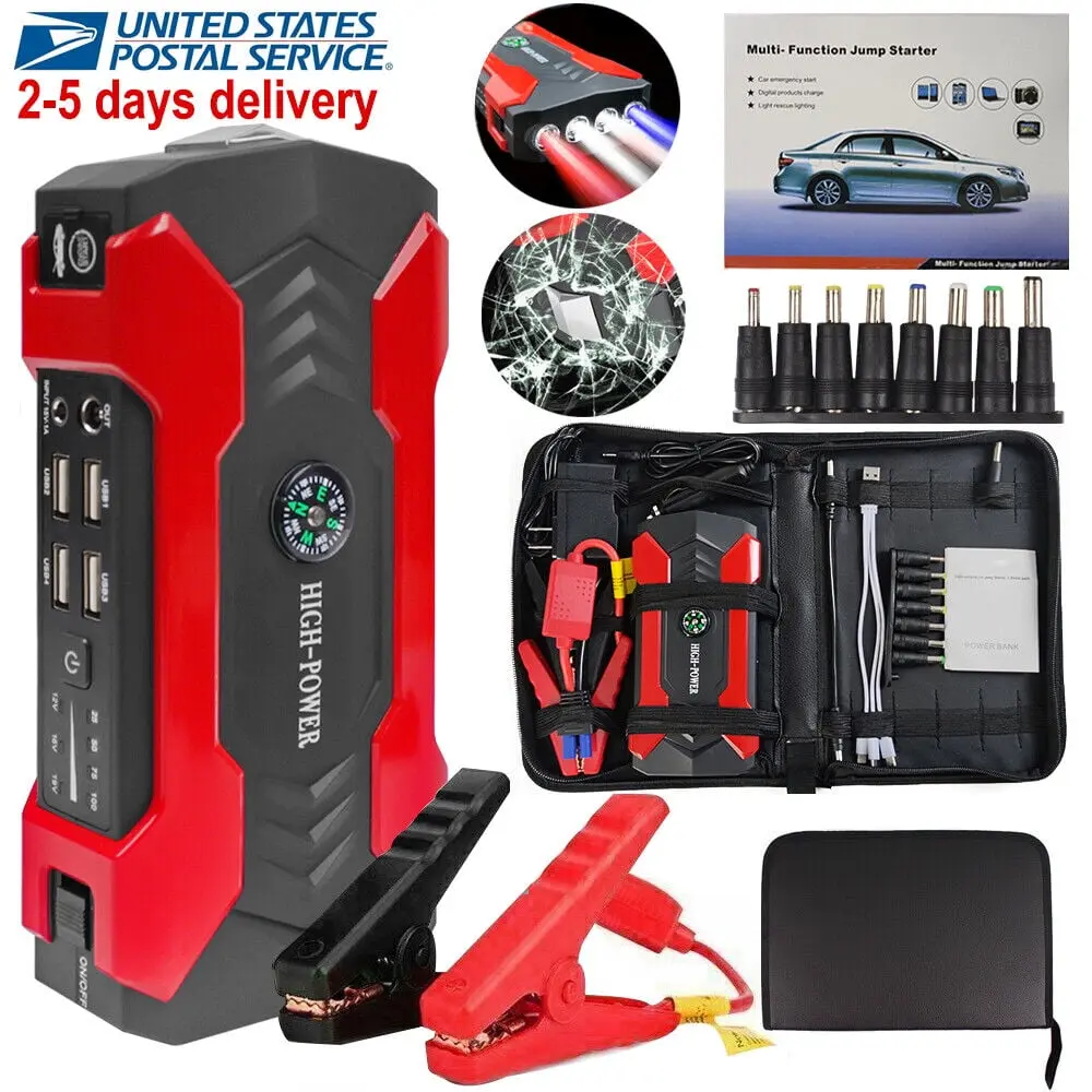 Power Up Your Adventures with the Lierhyt 99800 mAh 12V Car Jump Starter and LED Flashlight