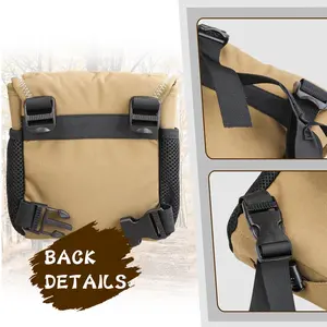 SUNCORE Khaki Binocular Chest Harness with Rangefinder Pouch , Ideal for Photography & Outdoor Adventures