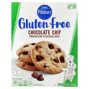 Pillsbury Gluten Free Chocolate Chip Premium Cookie Mix, 17.5 oz (496 g)