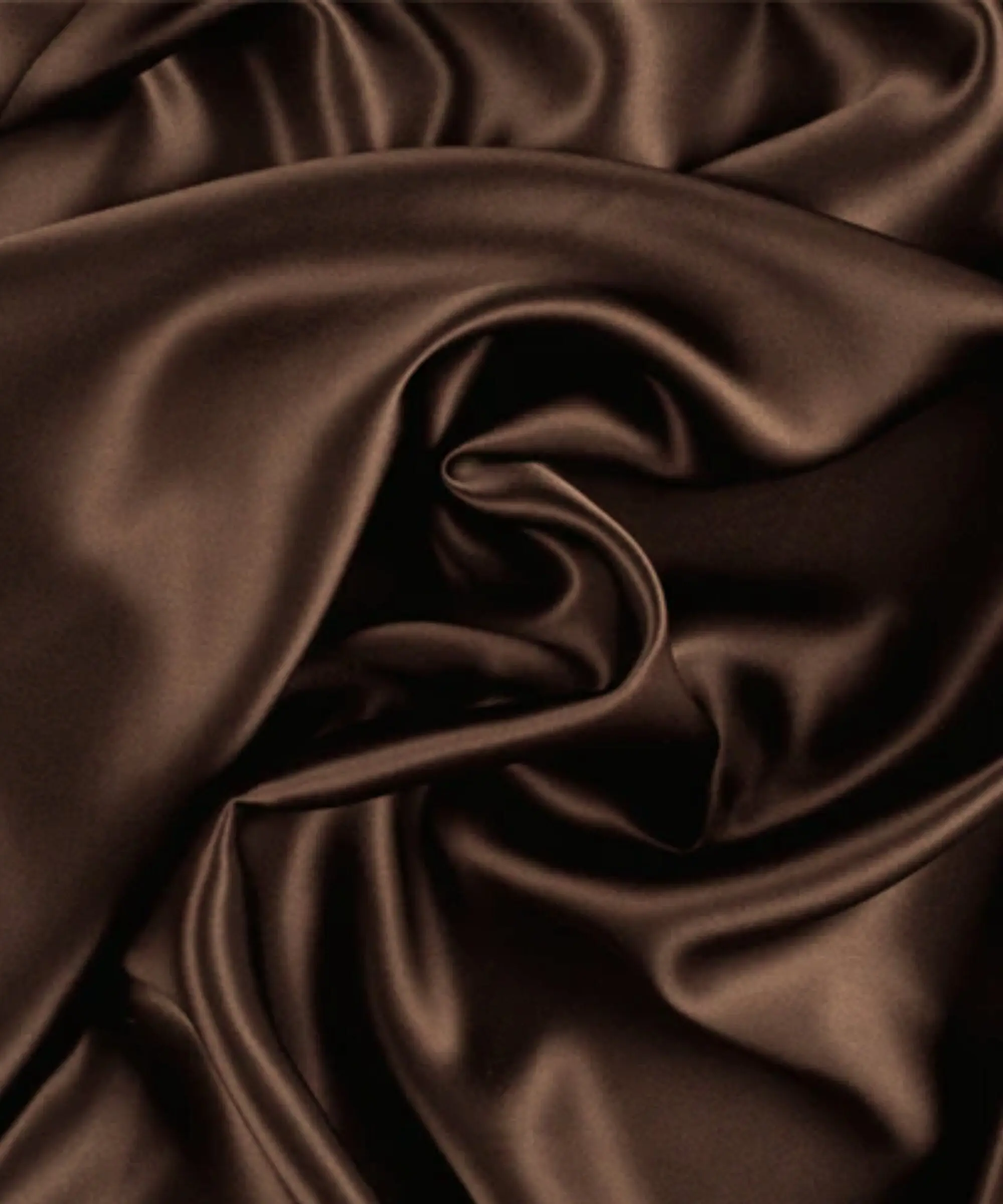 Brown Silky Stretch Satin