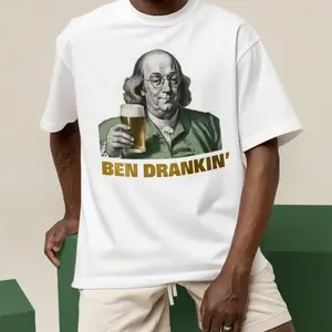 HD Print Unisex Easy Match Casual Tee, Premium Soft Breathable Top