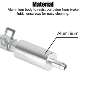 For Motorcycle Auto Accessories Car Bleeder Hose Brake Bleeding Tool Kit Brake Fluid Oil Change Tool One Way Valve Tube Automotive Tool Kit