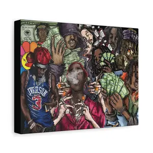 Money&vices wall art