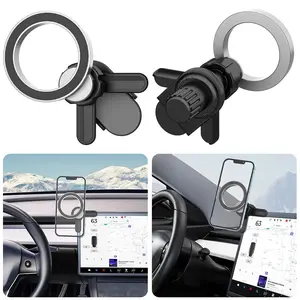 Car Phone Mount for Tesla Model 3 Screen 360 Degree Rotation Magnetic Car Phone Holder Car Vent Phone Mount for iPhone 15 Xiaomi