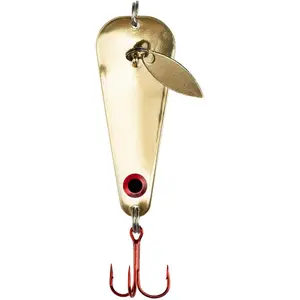 Ice Fishing Thumper Spoon, Stamped Brass Flutter Spoon Ice Fishing Lure for Walleye, Crappie & More, 10 Colors available in 1/16 Oz, 1/8 Oz, 3/16 Oz, 1/4 Oz sizes