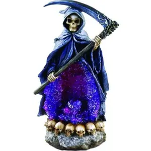 10" Grim Reaper Backflow Incense Burner w/ LED