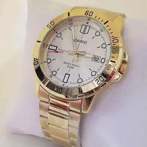 brand new Casio All gold stainless steel large size men' s watch