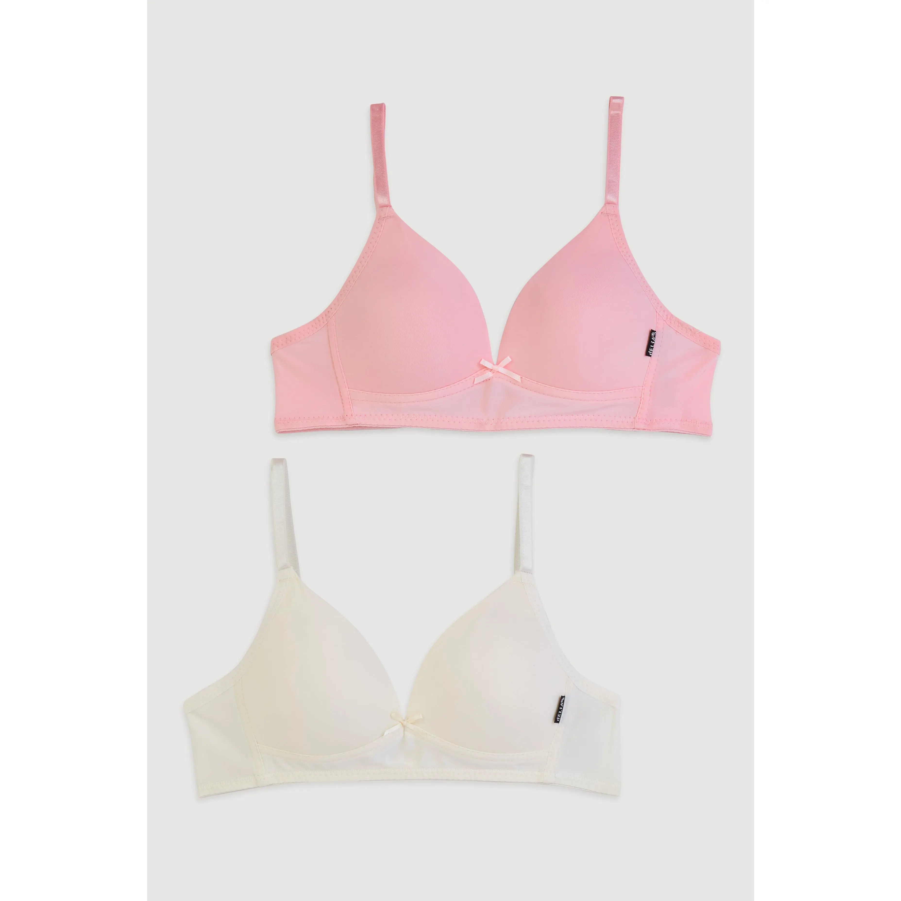 Girls Seamless Wireless Bras 2 Pack