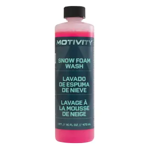 MOTIVITY Snow Foam Car Wash Soap, Concentrated Formula, Safe for Use on Cars, Trucks, Motorcycles, Powersports, RVs, Cherry Scented - 16 fl oz; Automobile Cleaner