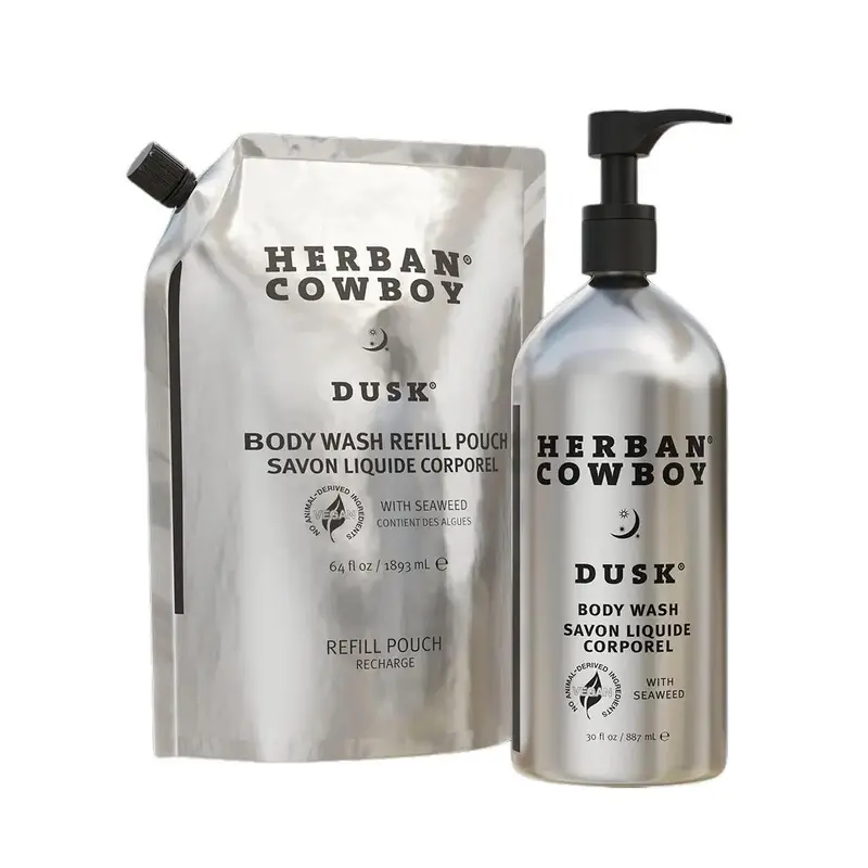 Herban Cowboy Dusk Body Wash Pump and Refill Pouch Body Care Soap