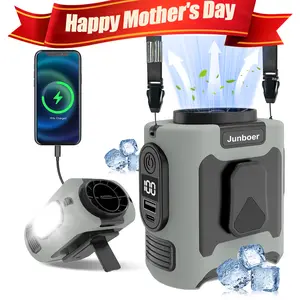 2026 Summer Portable Smart Fan,Waist Fan Premium,Usb Rechargeable Waist Fan For Work With Lanyard&Led Light&10000mah Power Bank,Infinitely Variable Speed Cooling Fan For Outdoor Travel Camping,Waist Fan Air Conditioner,Back To School Gifts,Mother'S Day