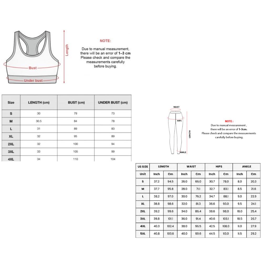 Black White Gym Set 2026 – Printed Leggings and Sports Bra Set, Black and Wow Activewear, Fitness Workout Outfit for Women