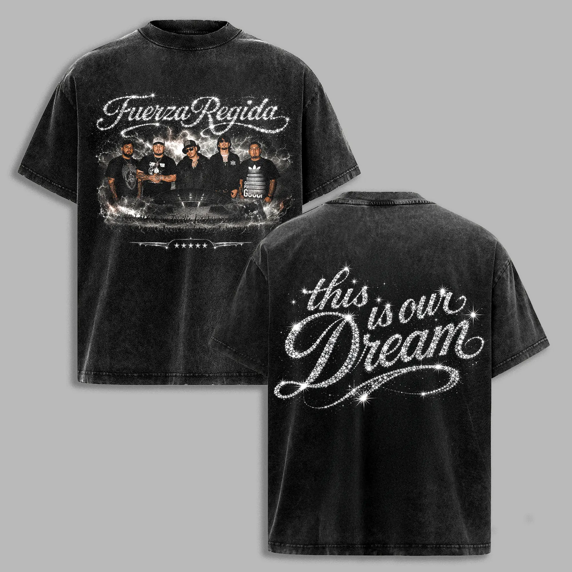 Fuerza Regida Signature Star Tour T-Shirt, This Is Our Dream 2026 Concert Graphic Tee, Corridos Tumbados Streetwear, Latin Band Fan Merch, Regional Mexican Gift