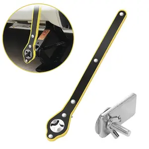 Labor-saving Handheld Ratchet Wrench for Car, Jack Wrench Ratchet, Lug Wrench with Long Handle, Reversal Knob Design, Heavy Duty Tire Repair Tool, Portable Auto Wrench, Garage Essentials