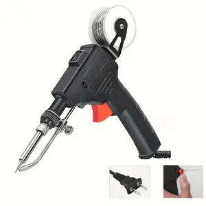 Handheld Automatic Soldering Gun with Adjustable Rubber Stand - Fast Heating for Circuit Boards, Car Electrical Repair & DIY |   Ergonomic, Precision Control & Comfort Grip