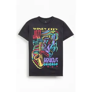 PacSun Men's Windy City Jazz T-Shirt - Multicolor