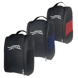 Portable Mini Nylon Golf Shoe Bag with Tiger Pattern, Golf Accessory, Lightweight & Breathable Shoe Storage Bag, Dust-proof Shoe Storage Tool