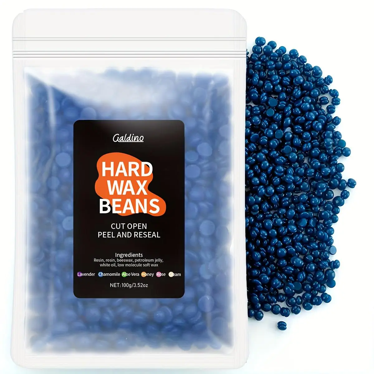 Hard Wax Beads for Women, Body Hair Remover, Body Waxing, Wax Beans, 100g Bulk Pack, Strong Hold for Full Body, Bikini Area & Legs, Precision Hair Removal, High-quality Hypoallergenic Wax Beads for Sensitive Skin, Cosmetic, Hard Wax Microbeads