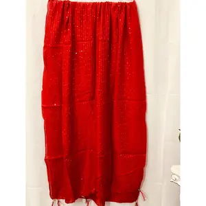 Cotton silk dupatta with sequin work