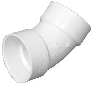 212 MAIN 6 in. 45-Degree PVC DWV Elbow, DWV System Component, PVC Material Construction (Charlotte Pipe & Foundry PVC003211600HA)