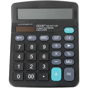 Calculator 12 Digit Office Calculators with Large LCD Display, Dual Solar Power and  Large Button Calculator Financial Office School