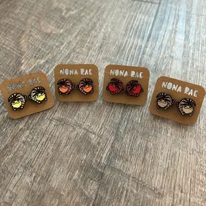 Bearded Dragon Earrings - Laser Cut Wooden Earrings